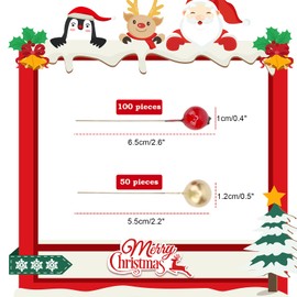 HOWAF 150 Pieces Christmas Holly Berries Decoration Red and Gold Mini Artificial Berries for Crafts for Christmas Decorations Advent Wreath Christmas Wreath Decoration Wreath Supplies Making