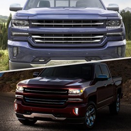 Agulier Compatible with 20% Dark Smoke Headlight Vinyl Tint Film Pre-Cut Overlay Wrap Cover for Chevy Silverado 1500 2016-2018,Exterior Accessories