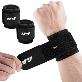 2pcs Muñequera Deportivas Transpirable, Muñequeras de Soporte