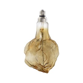 Bulbrite LED Grand Filament Nostalgic Glacier Shaped Light Bulb, 60 Watt Equivalent, 2000K, Antique