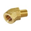 Brass 1/8 Inch NPT 45 Degree Elbow Pipe Fitting, 3PCS