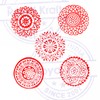 Oriental Shapes Mandala and Persian Wood Block Print Stamps (Set