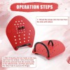 NQEUEPN Swimming Paddle Hands, Paddles Equipment Lightweight Medium, red