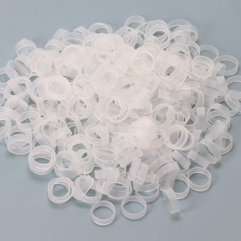 ONLYKXY 100 Pieces 10mm ID 12mm OD Clear Silicone Cable
