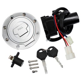 Road Passion Motorcycle Ignition Switch Key Gas Fuel Tank Cap Lock Key Set Replacement for Yamaha XJ6 2009-2015/ FZ6R 2009-2014/ YZF-R6 2003-2005/ YZF-R1 2002-2003/ FJR1300 2004-2010