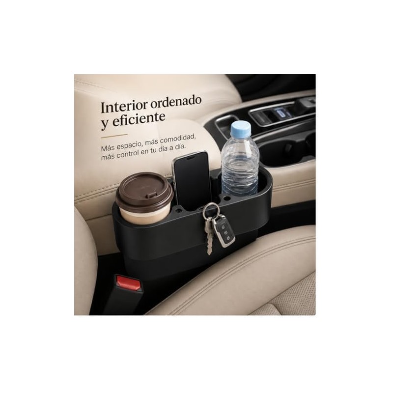Keenso Portavasos para Auto,3 en 1 Porta Vasos para Asiento