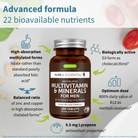 Igennus Multivitamínico Metilado Para Hombres 180 Tabletas