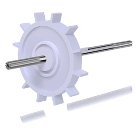 ATIE Pool Cleaner Turbine Drive Shaft Assembly C86/EC86 with 2 Turbine Bearings C80 Replacement for Polaris 280 Pool Cleaner Drive Shaft Assembly C-86 and Pentair Legend Platnium Pool Cleaners EC86