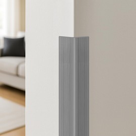 Rubber Bond Wall Corner Guard Edge Protector, Baby Proofing Corner Guards | Self-Adhesive Furniture Edge Strips for Home & Office (Grey, 5 Pack)