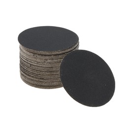 X AUTOHAUX Sandpaper Hook & Loop Sanding Sheets 75x75mm Black 220 Grit Efficient Grinding and Polishing Automobile Manufacturing and Repair Metal Processing