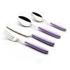 EXZACT Cutlery Set 16pcs Stainless Steel with Colour Handles -EX07