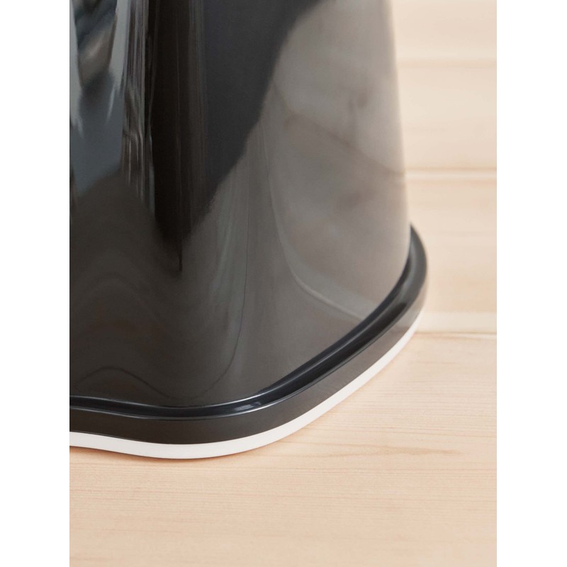BabyBjörn Potty Chair, Black/White Potty Training Toilet, Easy-to-Clean, Removable Inner