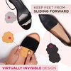 Foot Petals womens Scalloped Ball of Foot Cushion, Black Iris,