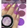 Afflano Single Purple-Gold Eyeshadow Glitter, Chrome Multichrome Eyeshadow Holographic Pigment