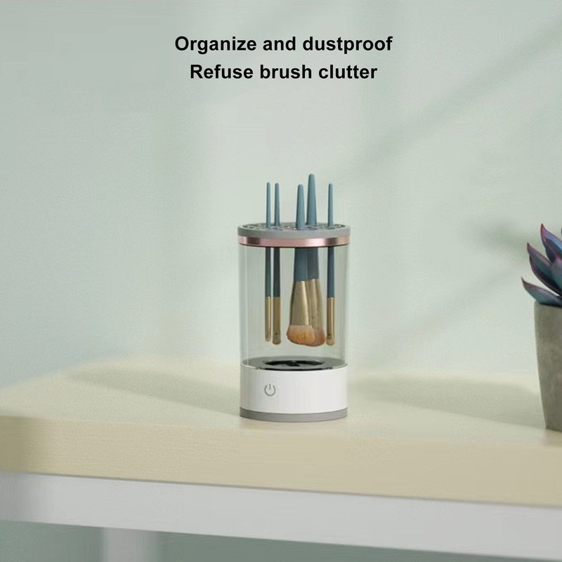 Wireless Makeup Brush Cleaner Machine 7000RPM Auto Rotating USB Electric