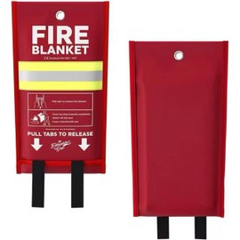 The Extinguisher Guys Premium Emergency Fire Blanket - 1 Pack - 40"x40" Durable Fiberglass Fire Blanket for Home and Kitchen - Fire Safety & Emergency Supplies - Home Essentials
