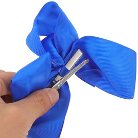 Baluue Kids Ponytail Extension with Beads Ponytail Braids Hair Extensions with Bows, Hair Extension Bowknot Clip Synthetic Hairpieces Detachable Hair Accessories Chrismas