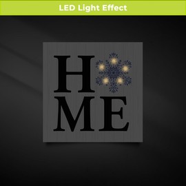 Briarwood Lane - Christmas Wall Decor - Aesthetic - Christmas Wall Art - Led Light - Led Canvas Light - Picture Light - Home Decor - Medium - Snowflake Home