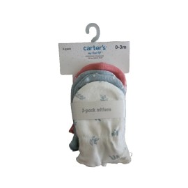 Carter's carters NWT newborn girls 3-pack mittens