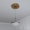 Ekena Millwork CMP16ATBGL Attica Thermoformed PVC Ceiling Medallion (Fits Canopies