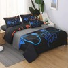 JQinHome Queen Gaming Comforter Sets for Boys,6 Piece Bed in