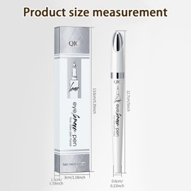 AWAVM 2024 Microblading Eyebrow Pen, Upgraded 3D Waterproof Microblading Eyebrow Pencil, 4-Tip Eyebrow Pencil, Natural Makeup Long-Lasting Fine Stroke Magic Eyebrow Pencil for Women (Dark brown)