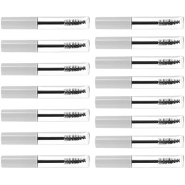 Botella de Rímel Vacía Redonda de 10ml en Plástico, 15 Piezas Portátil y Bien Sellada, para Rutinas Personales y Salones, Formato Compacto para Cosméticos DIY
