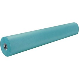 Pacon Rainbow Lightweight Duo-Finish Kraft Paper Roll, 3-Feet by 1000-Feet, Aqua (PAC63160)