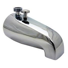 LASCO 08-2001 1/2-Inch Iron Pipe Outlet for Personal Shower Bathtub Spout with Diverter Style, Chrome Plated