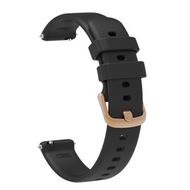 Soft Silicone Watch Bands Compatible with Garmin Lily 2 Smart Watch, Soft Silicone Quick Release Sport Replacement Wristband Straps for Garmin Lily 2