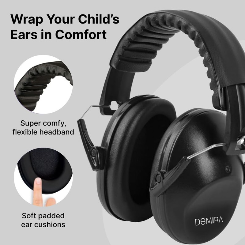 DOMIRA Ear Defenders – Noise Cancelling Ear Fuff For Adults