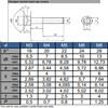 M6 x 60mm Socket Cap Bolts Made of Marine Grade