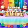 Xinvery Rainbow Table Covers, Unicorn Party Tablecloth Plastic Rectangular Tablecloths