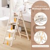 GameGem 4 Step Ladder Folding Step Stool with Wide Anti-Slip