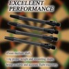 Yetaha Aluminum Dart Shafts, 2 Sets(6) Black Dart Stems, Medium