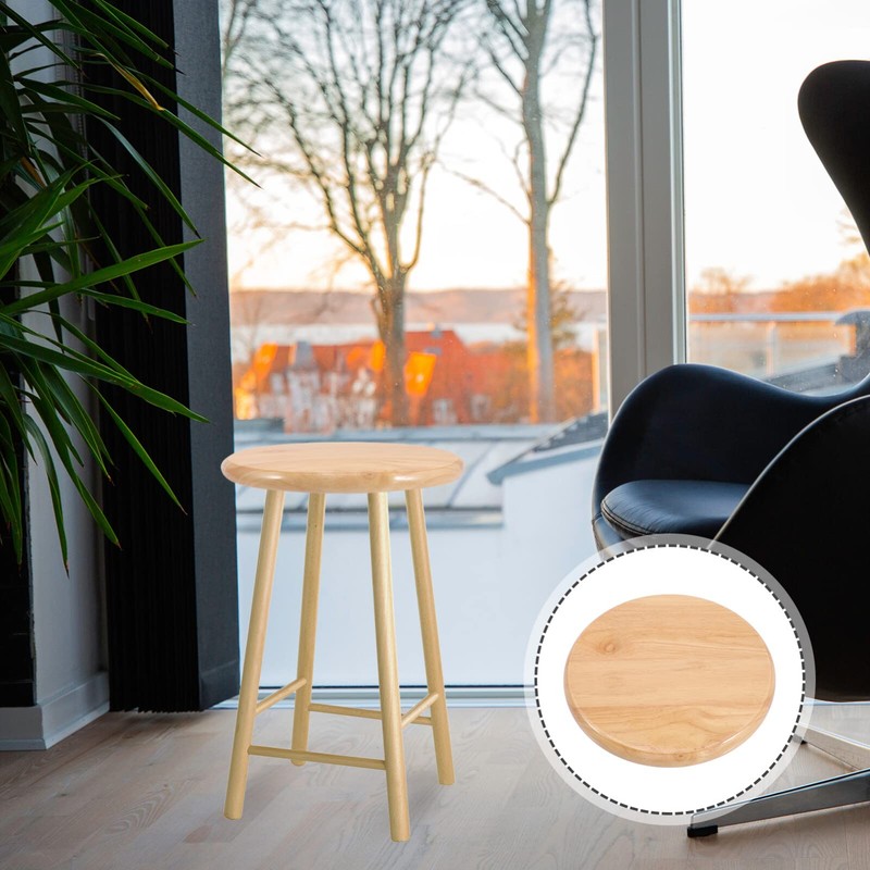 DOITOOL Bar Stool Seat Replacement: Round Stool Wood Replacement Seat