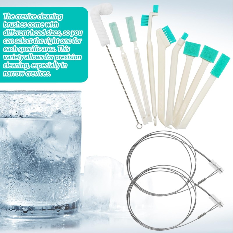 10 Pcs Ice Machine Cleaning Brush Kit, Ice Maker Cleaner