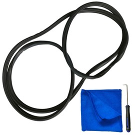 MIYIMORE Sunroof Glass Seal Weatherstrip, Compatible with Ford Expedition 97-17/F150 01-14/F250 F350 F450 03-16/F550 03-07/Lincoln Navigator 98-17, Replace 5L1Z-7851884-AA, with Installation Aid Kit