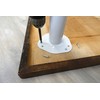 Shepherd Hardware 8572E 27-1/2-Inch Fixed Steel Furniture Legs for Desks