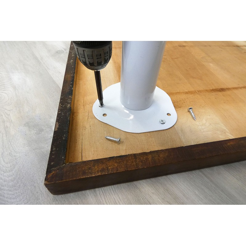 Shepherd Hardware 8572E 27-1/2-Inch Fixed Steel Furniture Legs for Desks