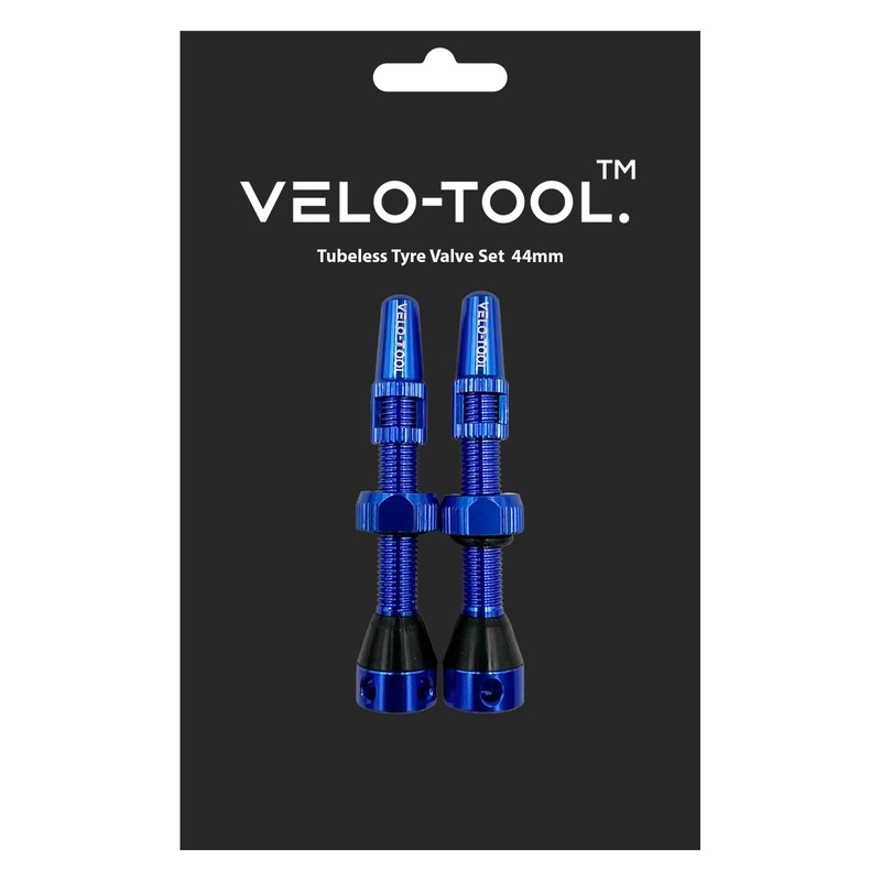 Bicycle Tubeless Tyre Valves (Blue, 44mm) (Blue, 44mm)