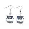 Miniblings Wikinger Schiff Ohrringe Hänger Wikinger Boot Schiff silber -