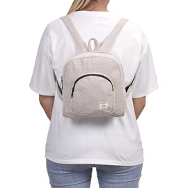 THE COLLECTION ROYAL Himalayan Hemp and Cotton Boho Bohemian Hippie Bag Purse Eco Friendly Mini Solid Backpack