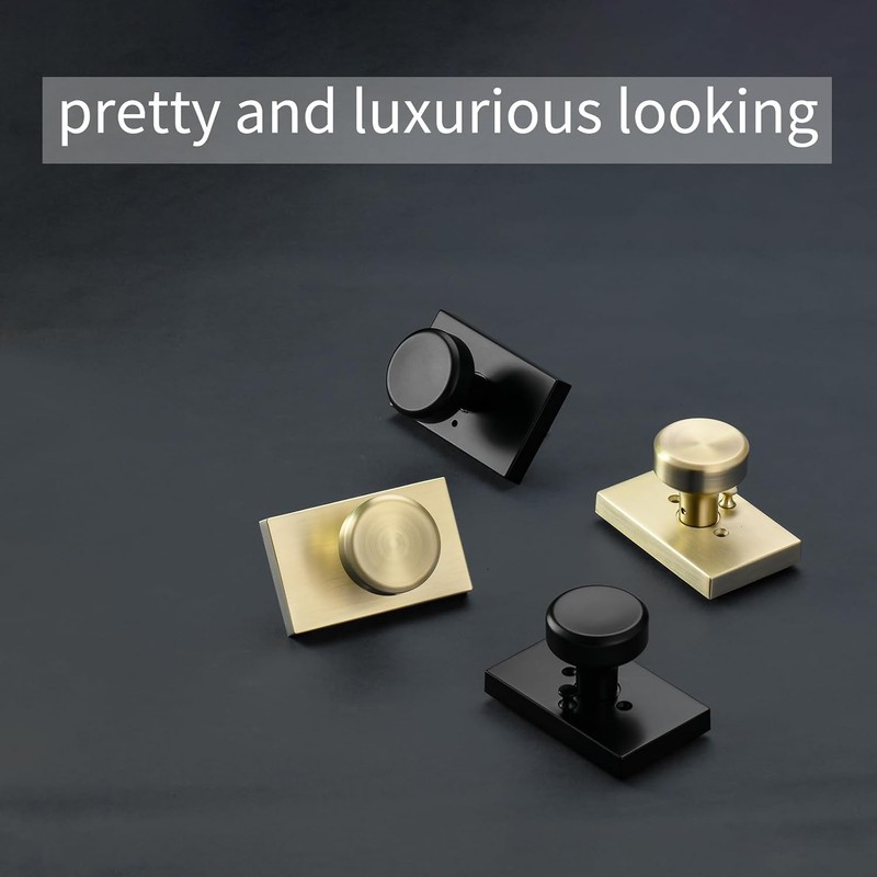 Pomos de Puerta Negros para Interiores, Manijas de Puerta Interiores