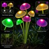 Solar Mushroom Garden Lights for Outdoor Decor – Dual-Mode LED