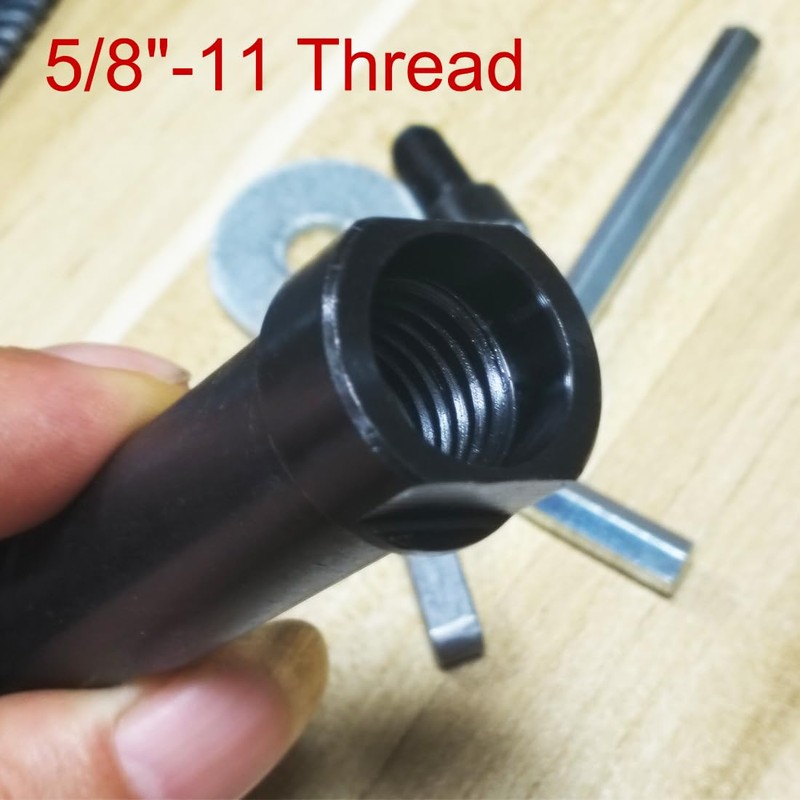 JUNLIXN Burnishing Polishing Machine Shaft Set, 5/8"-11 Thread Shaft Extension
