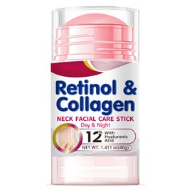 Retinol Collagen Cream for Face with 12% Hyaluronic Acid, Retinol Face Stick Day & Night Lifting & Firming Anti Wrinkle Facial Moisturizer Anti Aging Neck Cream for Reduce Fine Lines