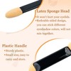 120PCS Eyeshadow Applicators with Organizer, Disposable Eyeshadow Sponge Brush Double-Sided,