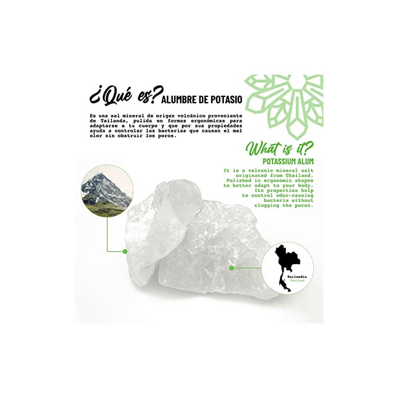 Desodorante Piedra Natural 60g Sin Color unidad