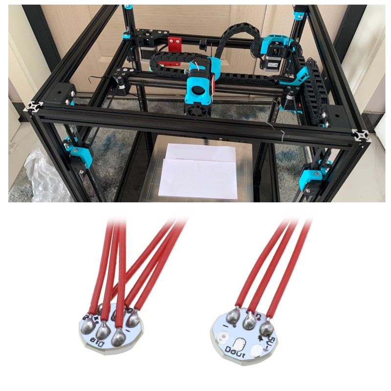 eMagTech Stealthburner LED Kit RGBW Mini Button PCB LED Installed